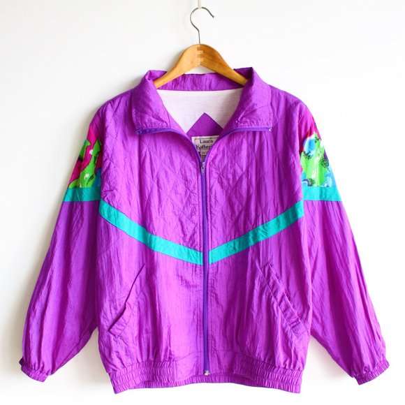 Vintage 90's Laura Katherine Pink Windbreaker - Picture 1 of 10